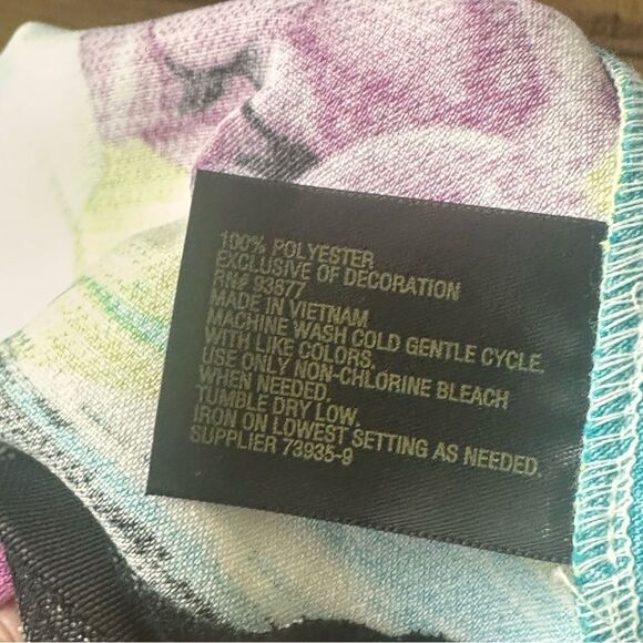 Worthington Floral V-Neck Peplum Blouse Top MT NWT - Picture 13 of 14